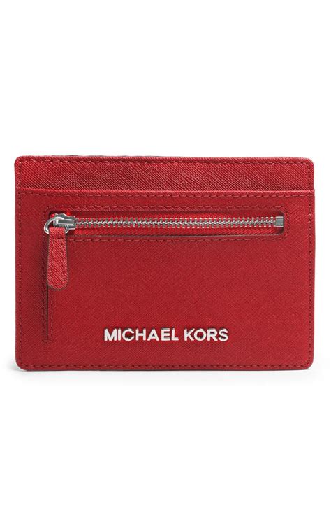 michael kors saffiano card holder|michael kors saffiano card case.